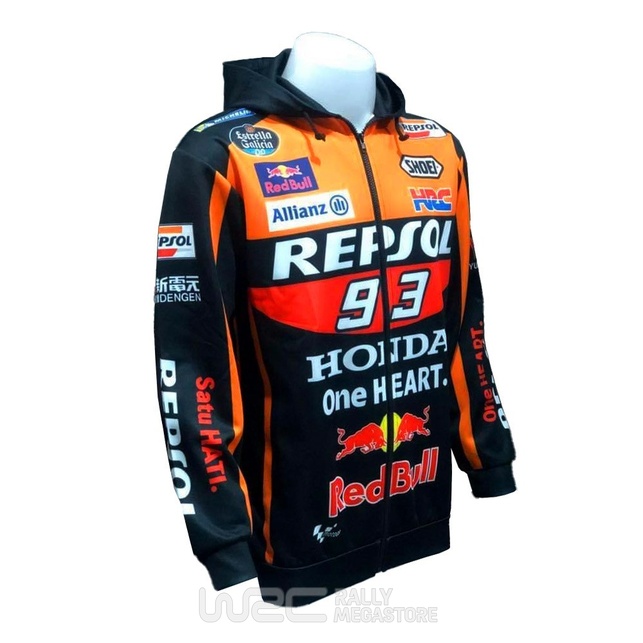 HOODIE REPSOL HONDA TEAM MOTO GP MARC MARQUEZ 93